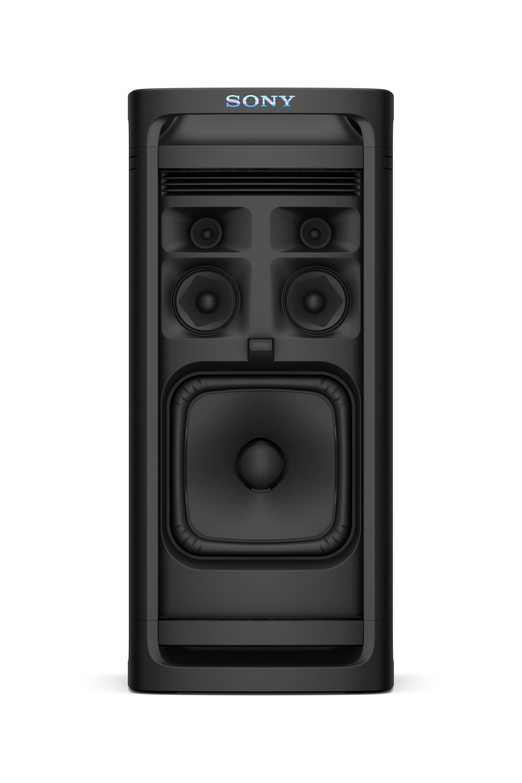 Sony ULT Tower 9AC - Enceinte Bluetooth Party Box Ultimate, Alimentation Secteur, 2 Modes ULT Power Sound, X-Balanced Speaker, 360° Lighting & Sound, entrées pour Karaoke - Noir