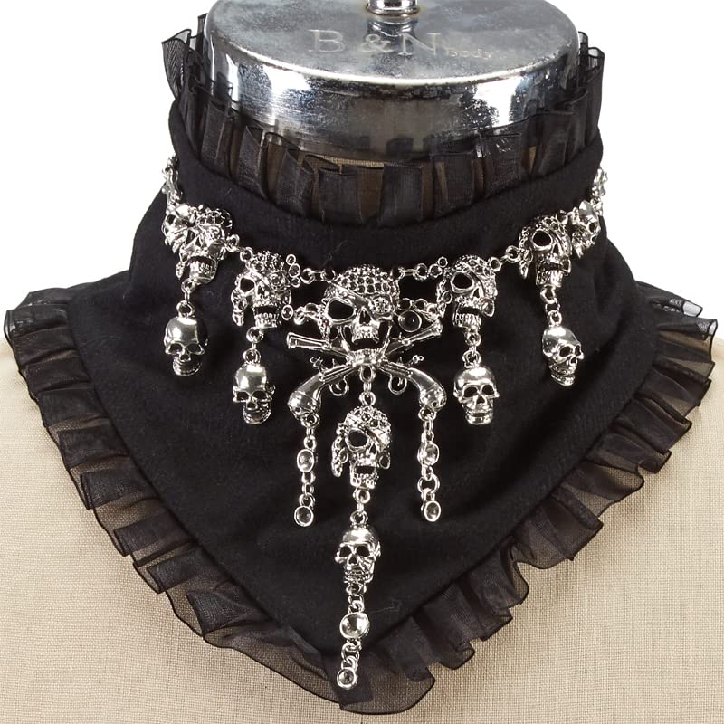 Faux Collier Vintage En Dentelle à Volants Pour Femme