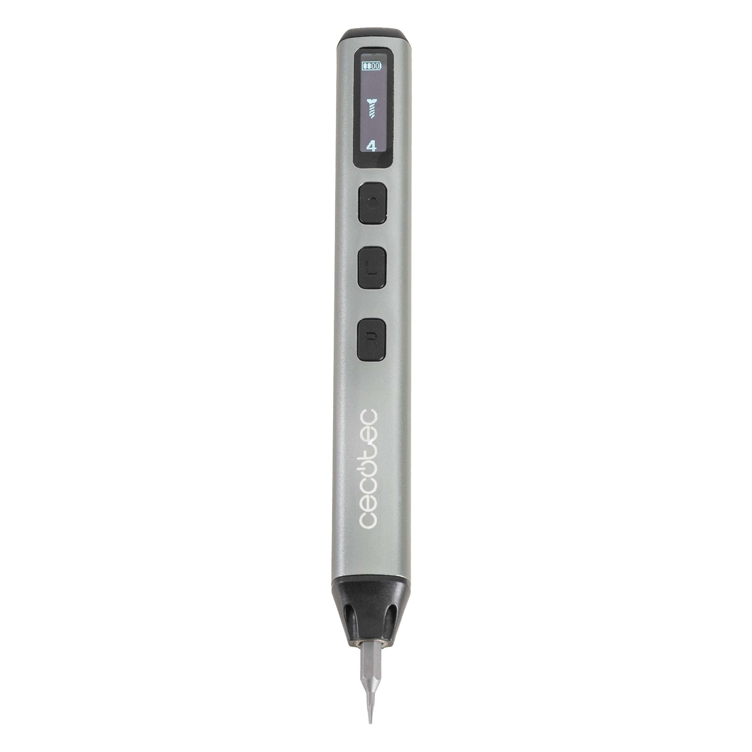 Cecotec Destornillador Eléctrico PrecissionGyro 5000 Infinity Auto, Kit de Precisión 128 piezas, Multiples Puntas Incluidas, Estuche, Magnetizador integrado