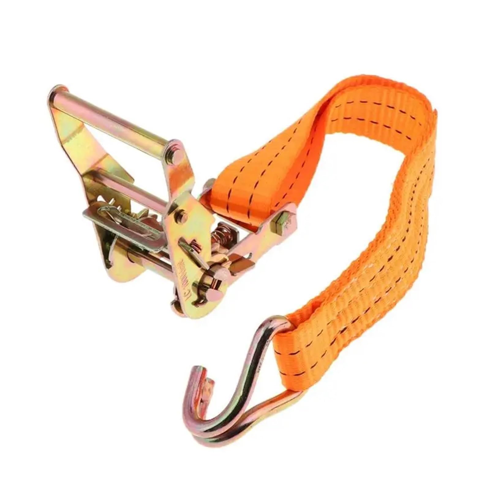 Correas de trinquete, correas de amarre de trinquete 2 piezas 5 m * 38 mm Correa de amarre resistente con hebilla de metal Correa de carga ajustable Correa de amarre de carga de equipaje for trinquete