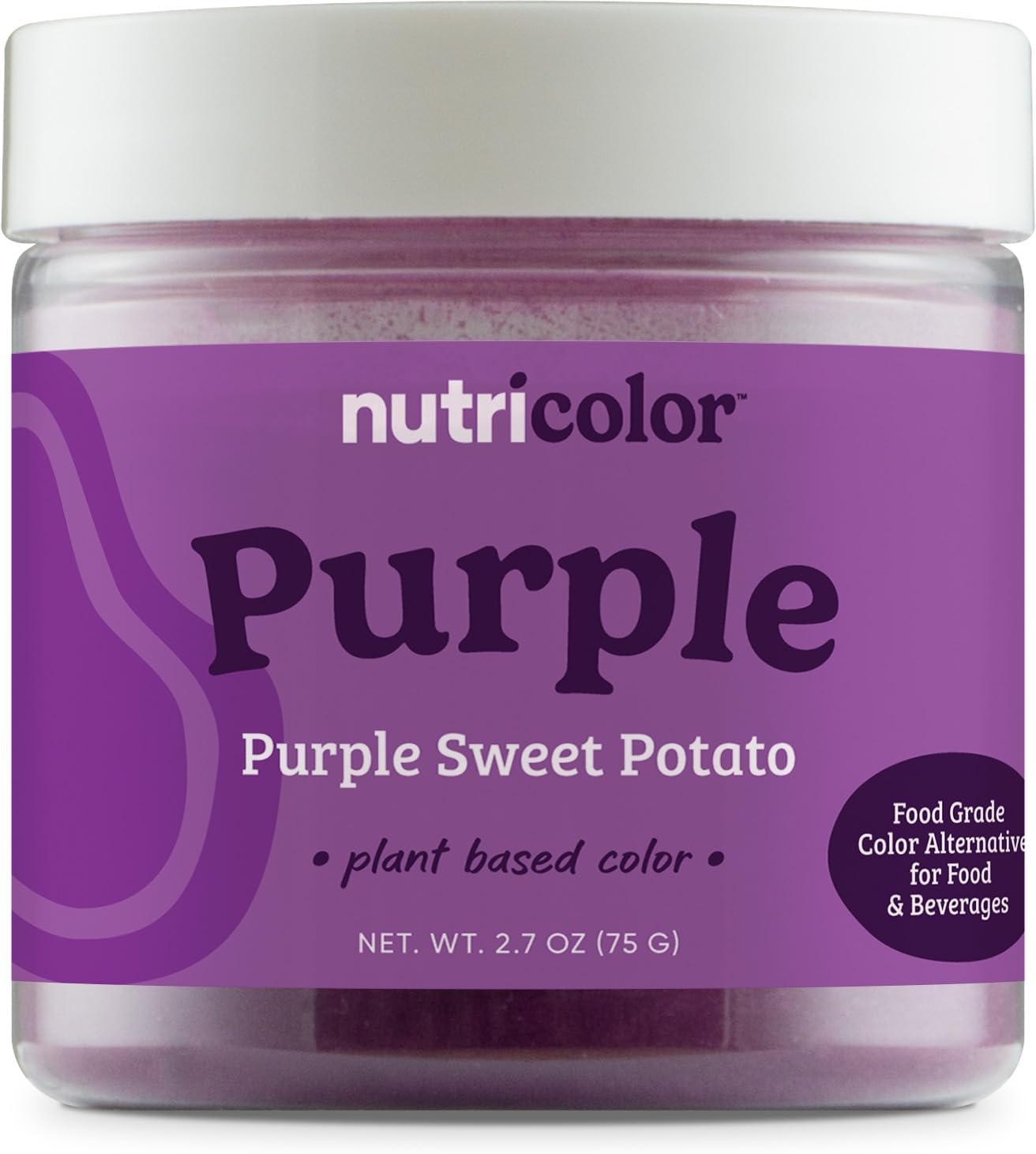Nutricost Purple Plant Based Food Coloring From Purple Sweet Potato Powder (75 Servings) - Nutricolor Color Alternative For Food & Beverages
