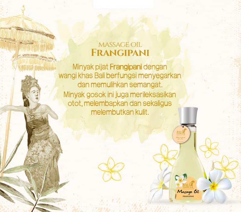 Bali Dancer Massage Oil Aromatheraphy - Frangipani, 150 Ml (Pack of 1)