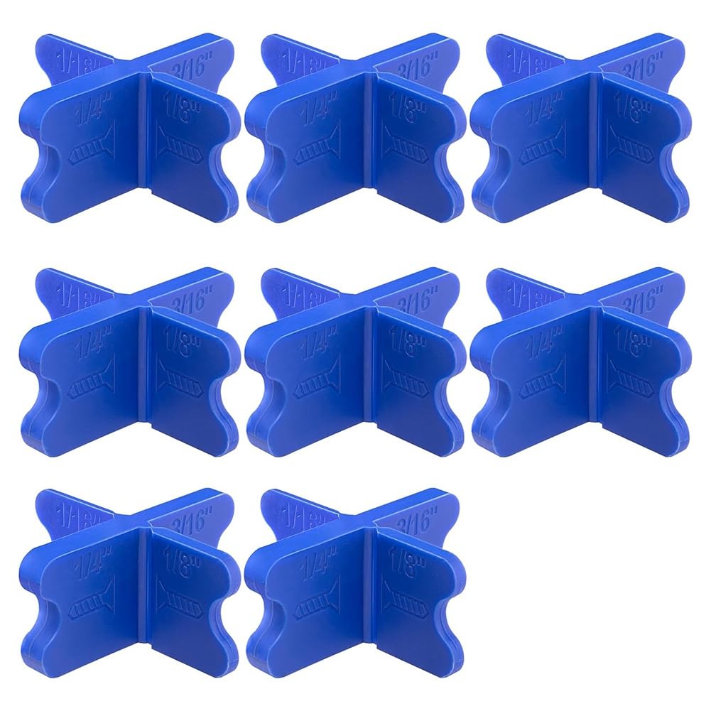 Littimoon 8 Pcs Deck Spacer Tool,4 Thicknesses Deck Board Spacers(1/16In, 1/8In, 3/16In, 1/4In), Deck Spacers Assorted