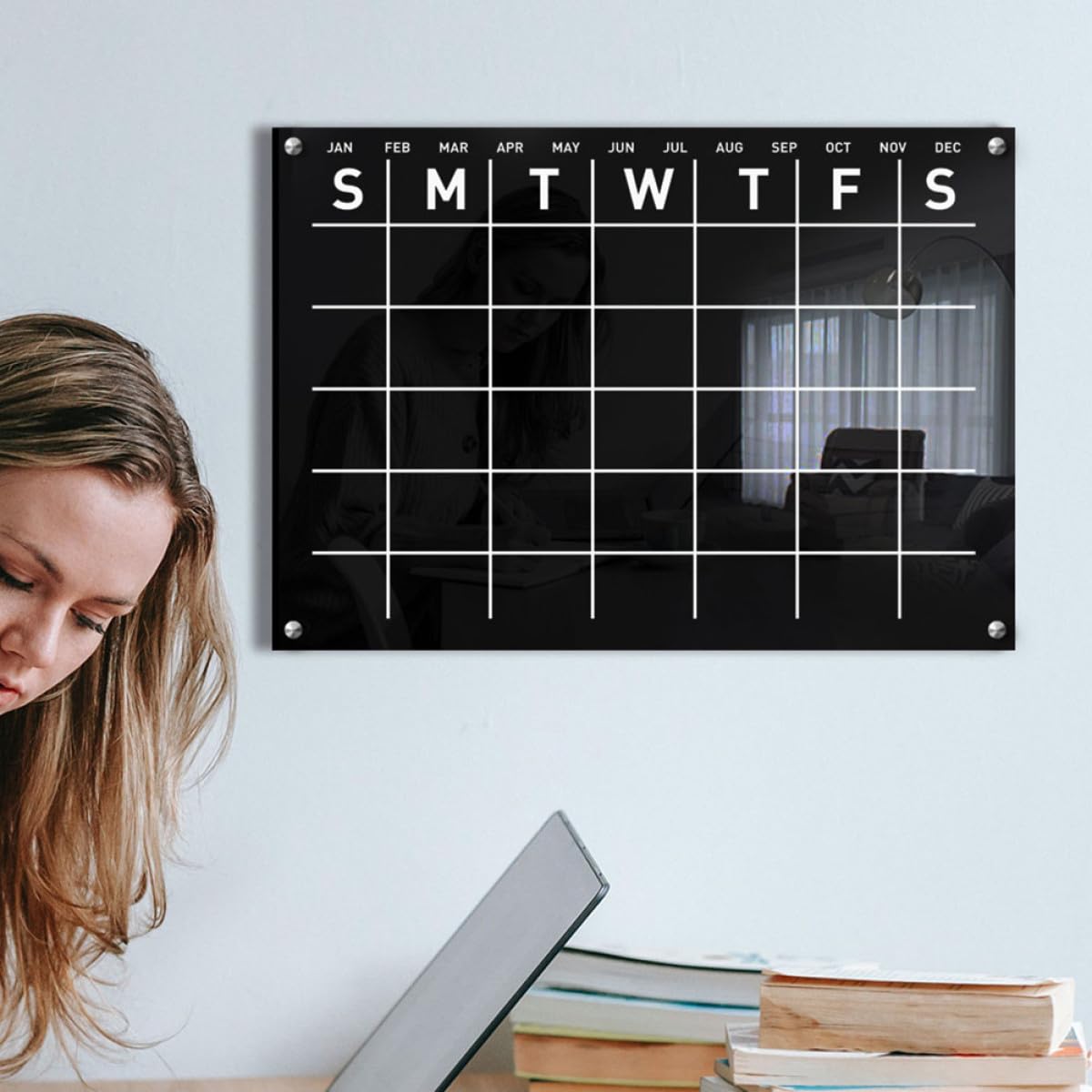 Abwischbare Acryl Kalendertafel für Wand mit Wochenplanerfunktion Praktisches und Dekoratives Notizboard für Büro und Shop Leicht und Chic Gestaltet