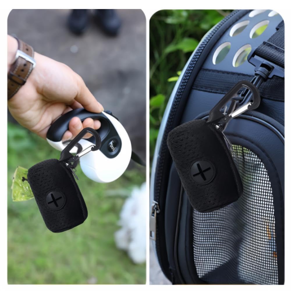 Dog Poop Bag Holder, 2 PCS Desperate Poop Bag for Dogs with Buckle Portable Portable Furniture for Pet Bag for Cane for Leash - Image 4