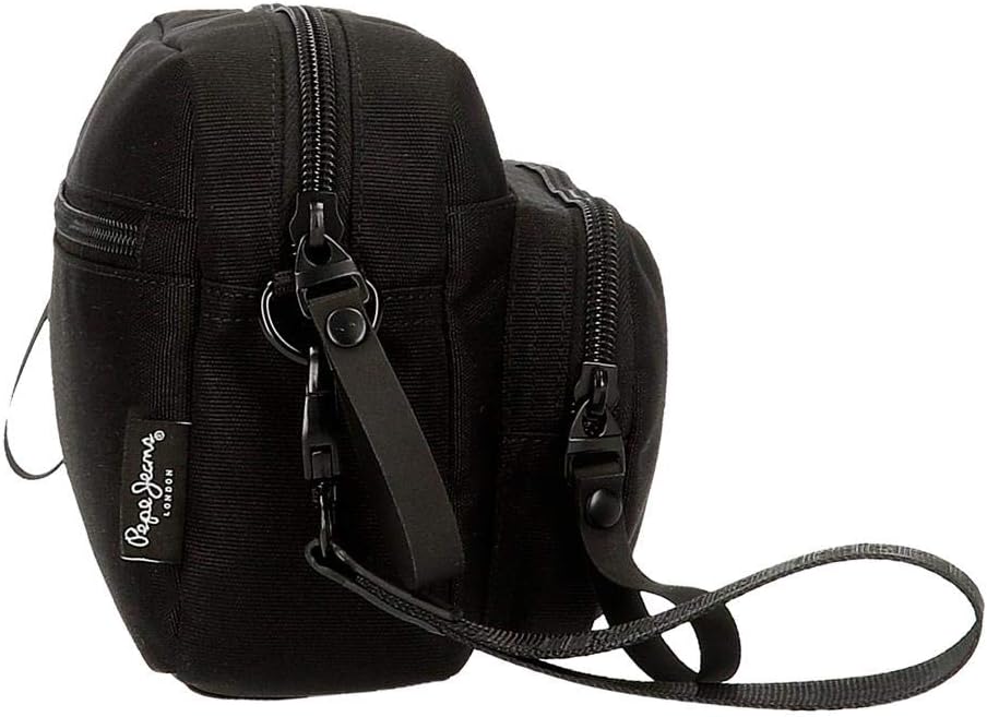 Pepe Jeans Men's Hand Bag, Black, 24,5x15x6 cms
