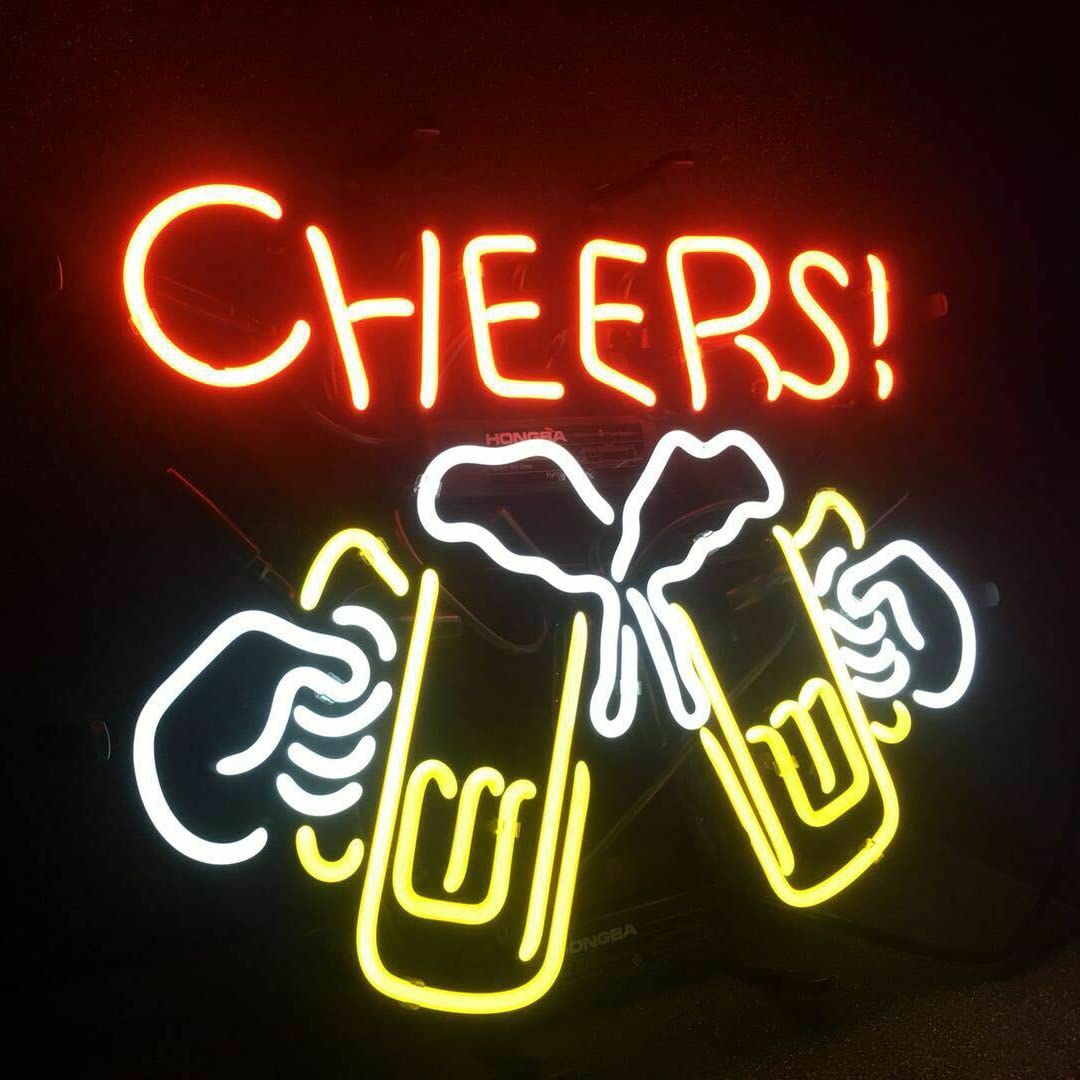 Amazon | ネオンサイン 乾杯 CHEERS NEON SIGN ネオン看板 BEER BAR