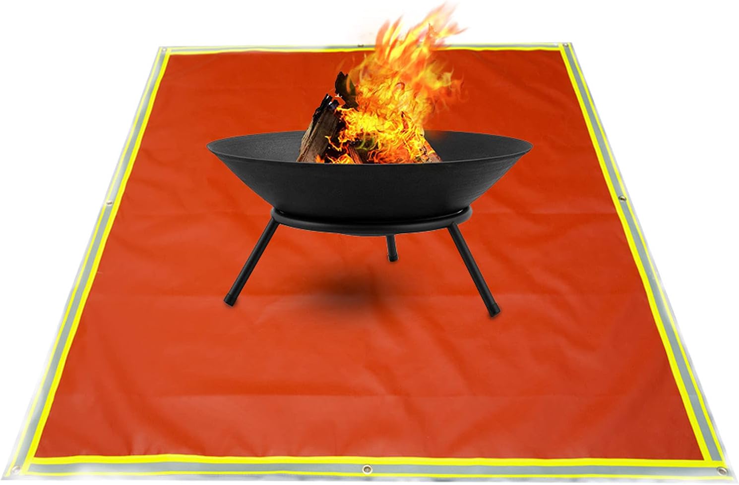 Cumberbatch 39" X 39" Fire Pit Mat, Fireproof Mat, Fire