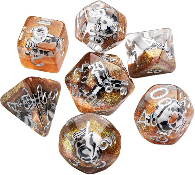 Foto 3 de 3 de Set de Dados para rol Death Valley (7pcs)