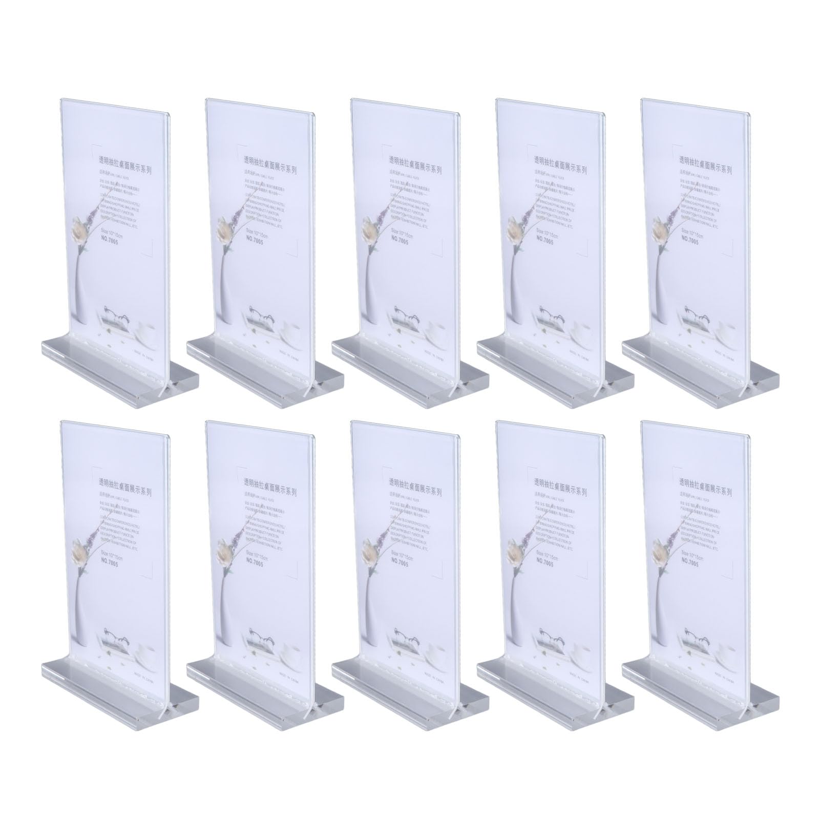 Porte-cartes en acrylique brillant Jeffergarden, la clarté haut de gamme pour table