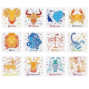 Fingerinspire 12er Sternbild-Schablonen Set DIY