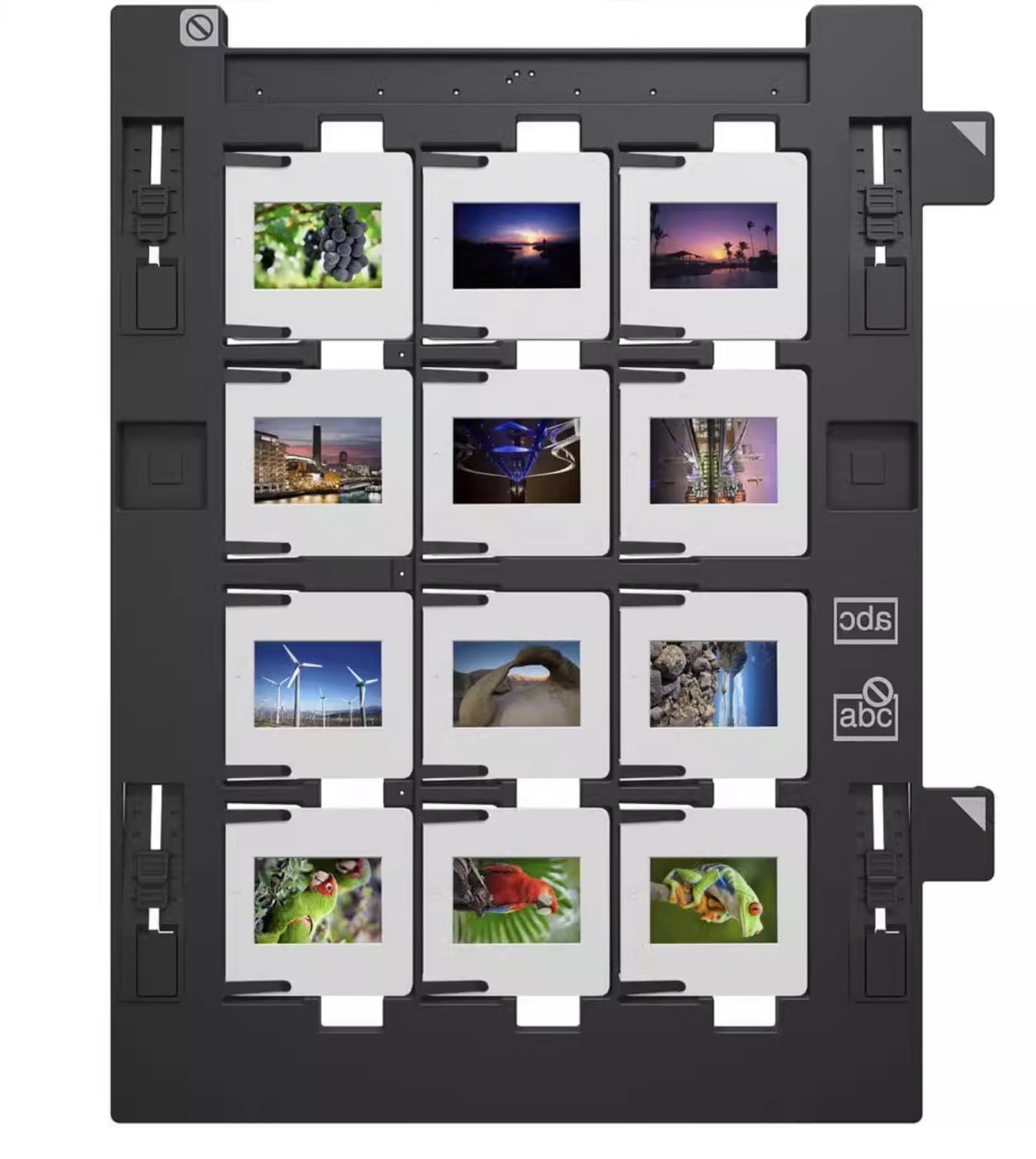 Upgraded 12 Holes 35mm Photo Negative Slide Holder for Perfection V800 V850 V700 V750 Scanner
