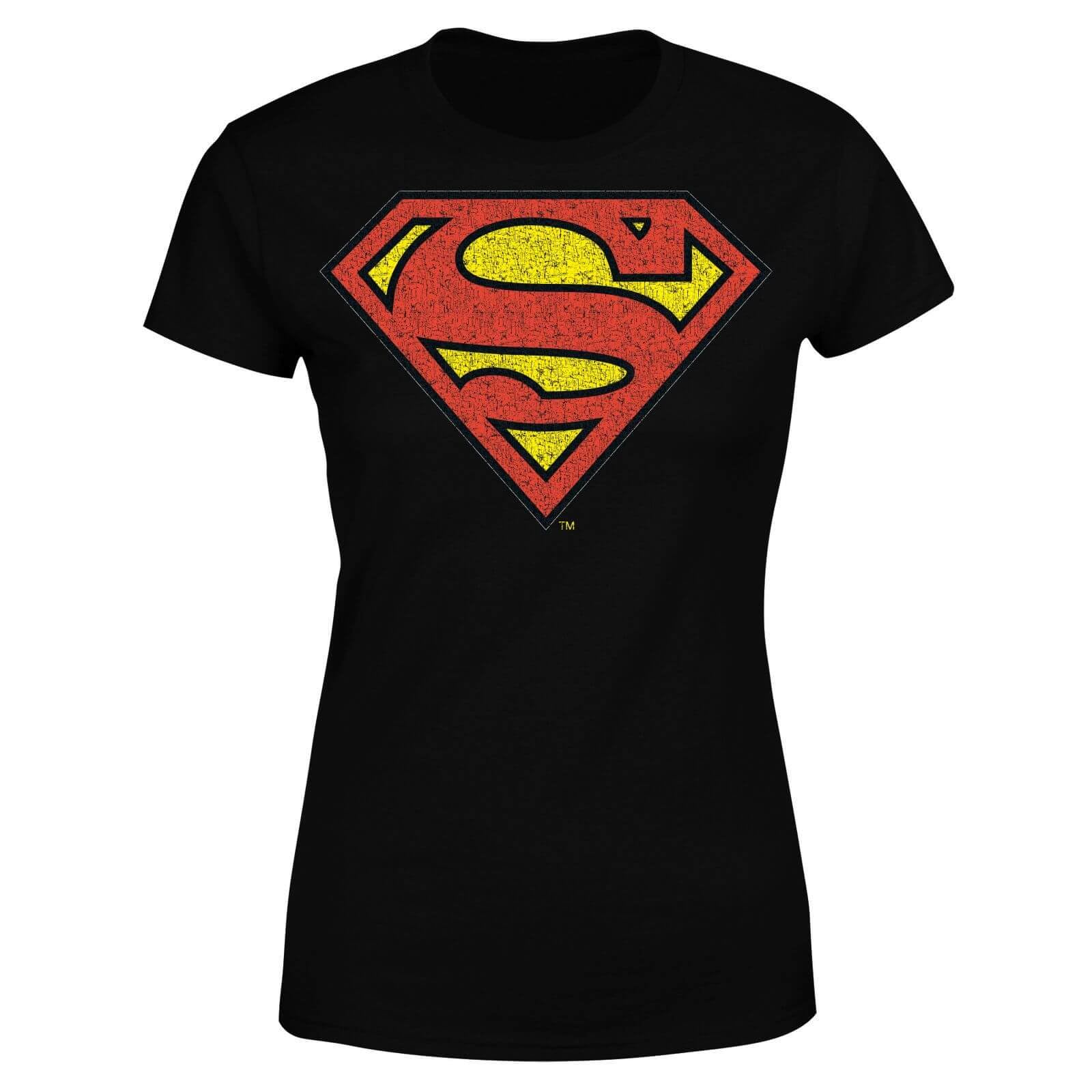 Zavvi Women's Multi Dc Originals Official Superman Crackle Logo T-Shirt - Black S