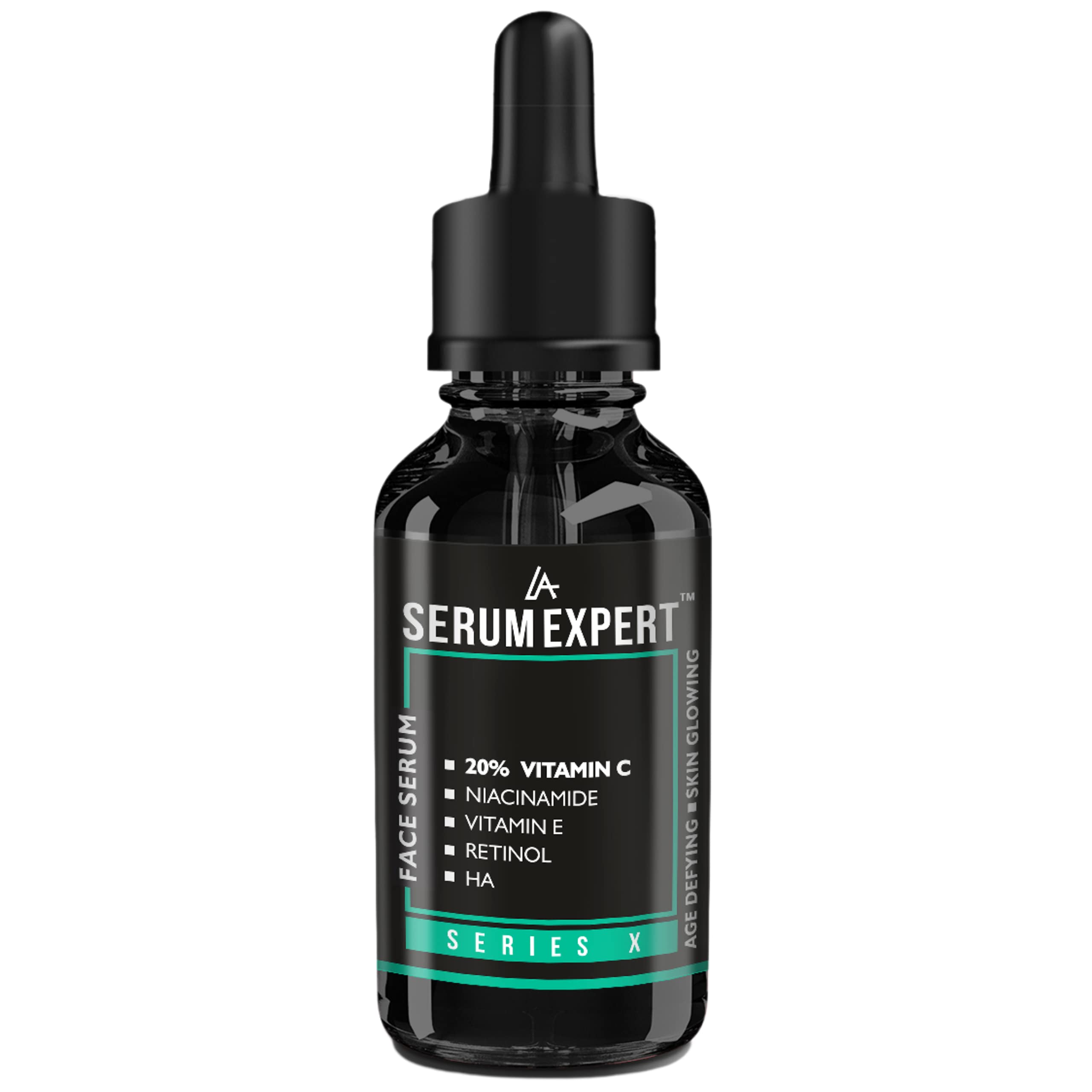LA SERUM EXPERT Series X, Vitamin C Serum with Niacinamide, Hyaluronic Acid, Vitamin E, Retinol For Face (30 ml)