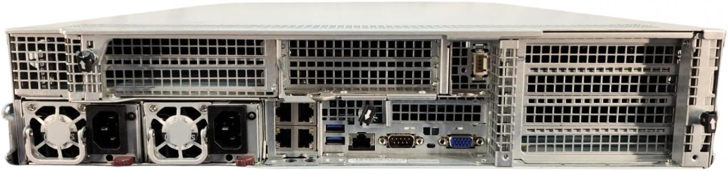 Supermicro SYS-6029U-E1CR4T NVMe Capable 2U Server, 2X Xeon Gold 5118 2.3GHz 12-Core CPU, 64GB RAM, 9361-8i, 12x Trays, 1x Tesla V100 32GB, 4X 10GbE (Renewed)
