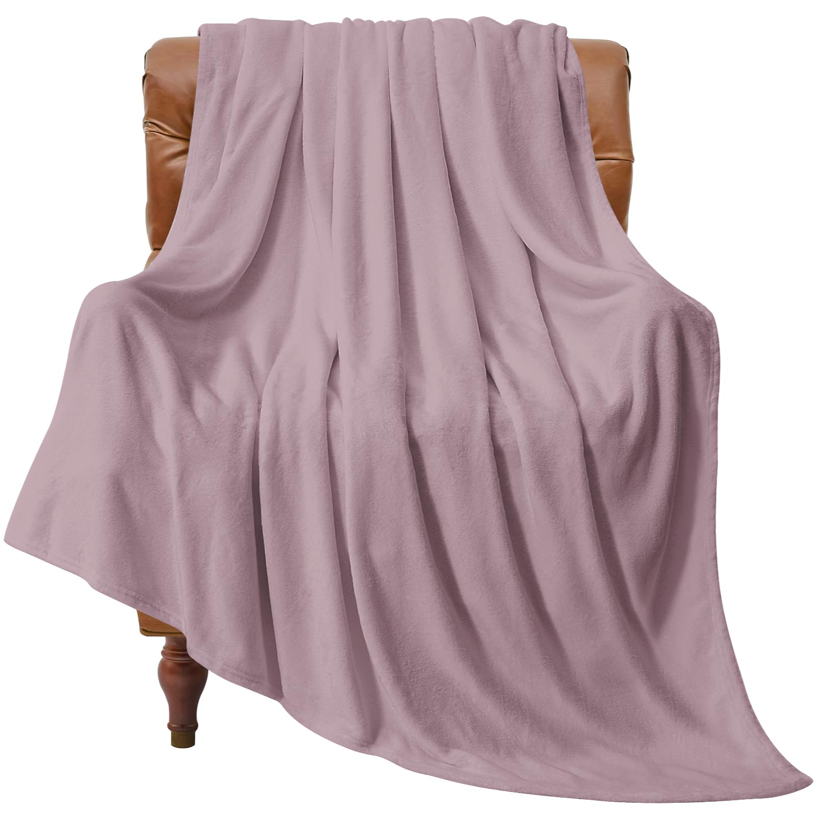 BEDELITE Fleece Blanket Soft Plush Throw for Couch Dusky Violet 50"x60" | Ultra Soft Fleece, Plush Microfiber, Lightweight Warmth, All Season Comfort, Fade Resistant, Machine Washable, Couch Sofa Bed
