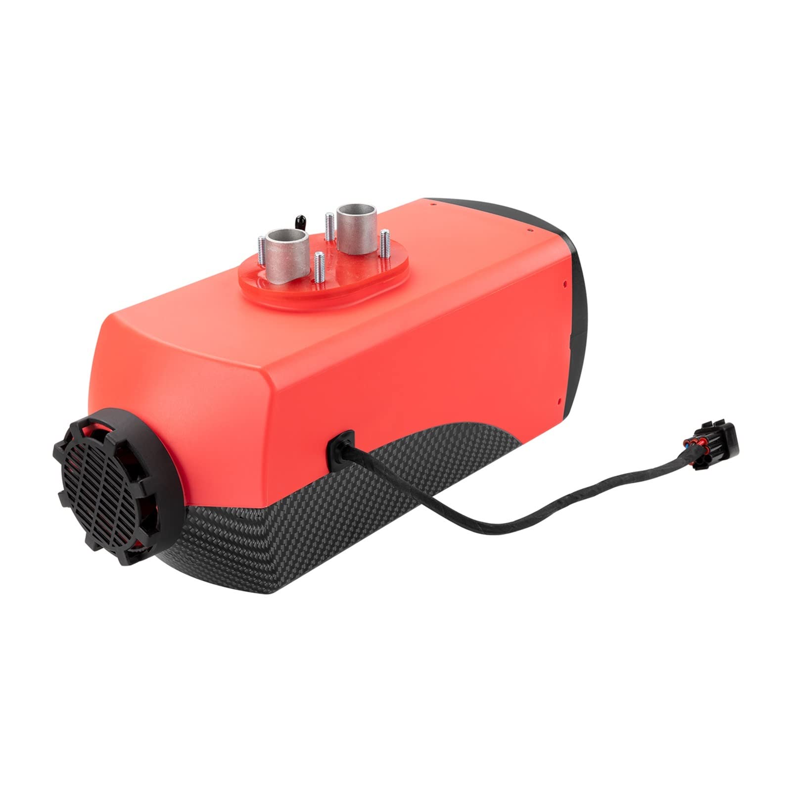 Nagrzewnica samochodowa 8 kW 12 V, 8000 W, z 10-litrowym zbiornikiem, termostatem, kanałem wentylacyjnym i tłumikiem LCD, do kamperów i ciężarówek, maksymalizująca oszczędność paliwa (czarny, nowy