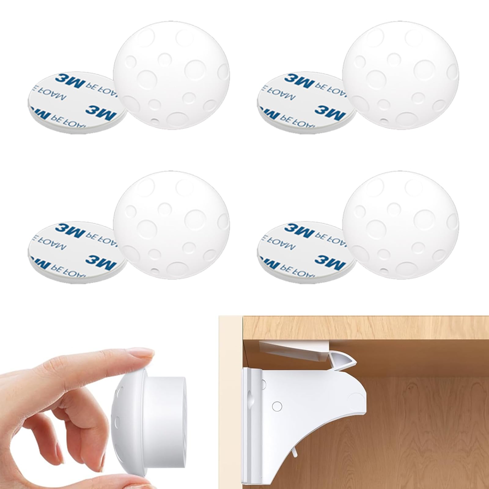 4 Stück Ersatzschlüssel für Magnetische Schrankschlösser, Babysicherheit Magnetschlösser Ersatz Schlüssel für Babysicherheit, Sicherheit Magnetisches Schrankschloss Zubehör