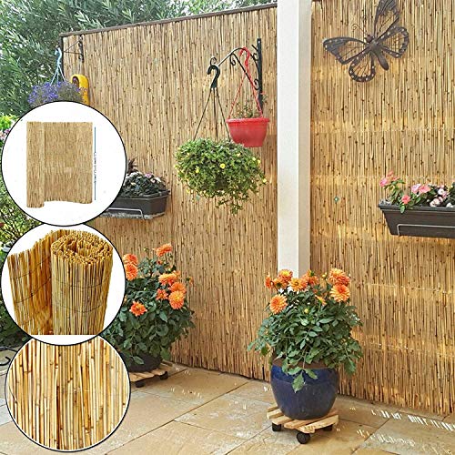 Abaseen Natural Reed Screening Garden Fence Peeled Roll Screen Wind Sun Protractor Privacy Border In Different Size (2mx4m)