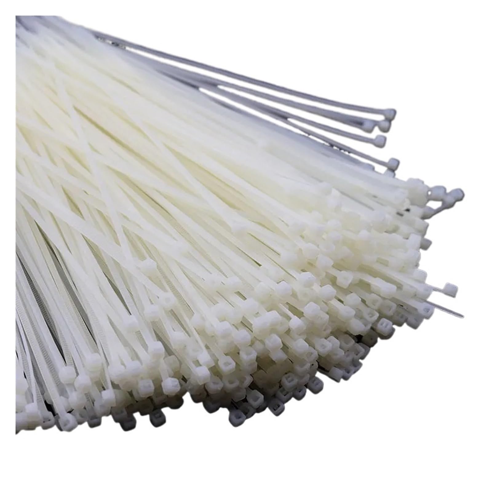 Cable Ties Nylon Cable Ties Wire Self Lock Zip(5x300(White) 100pcs)