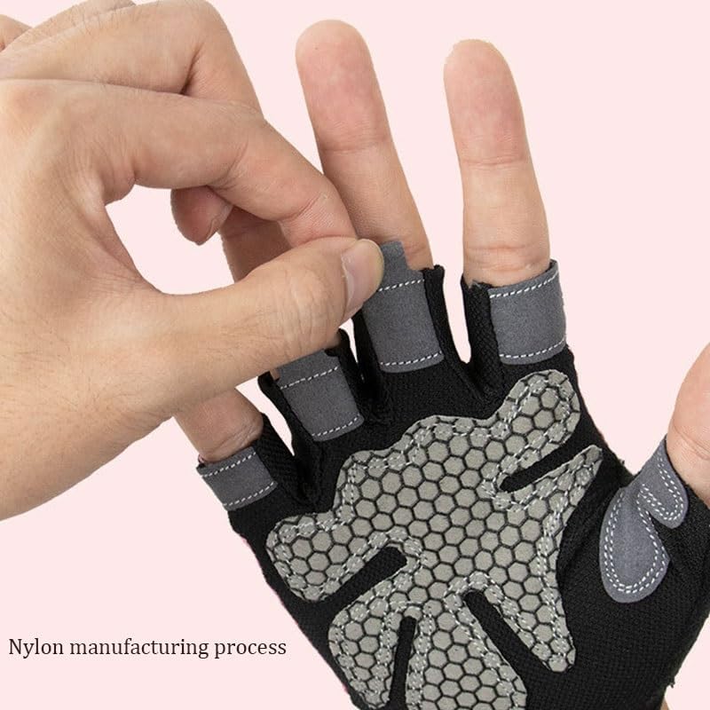 Outdoor Sports Mountain Climbing Cycling Yoga Fitness Training Nylon Half Finger Gloves