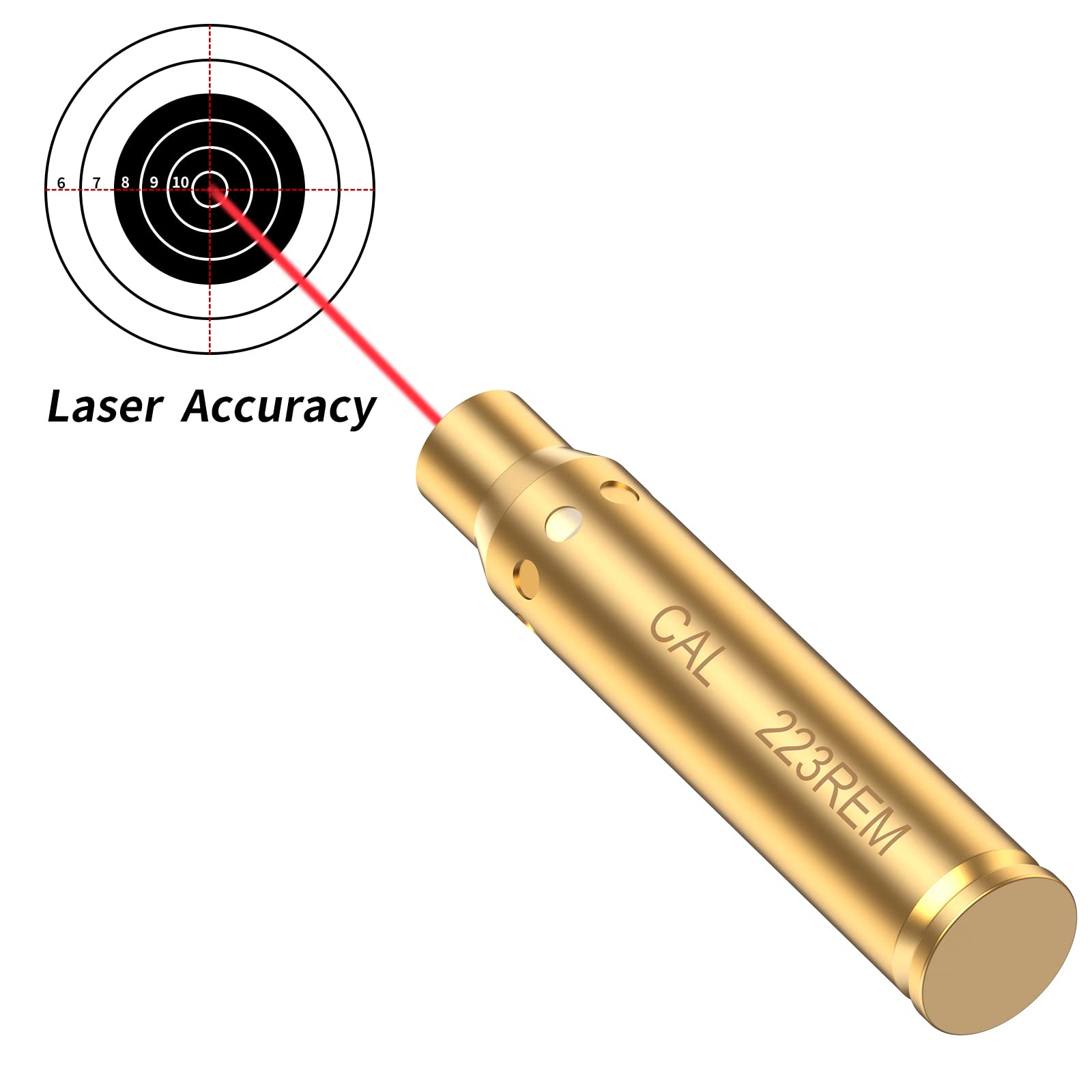 Tipfun Bore Sight Cal 223 5.56mm Rem Gauge Laser Sight