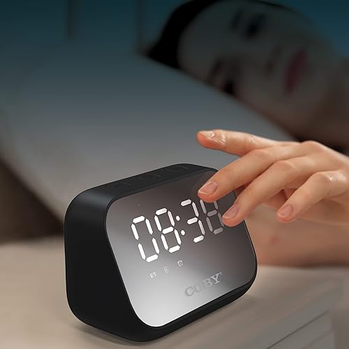 Miniatura 3 de Coby Alarm Clock Wireless Bluetooth Speaker  Alarm Clocks for Bedrooms  Portable Rechargeable Wireless Speaker  Digital Clock for Bedroom Camping
