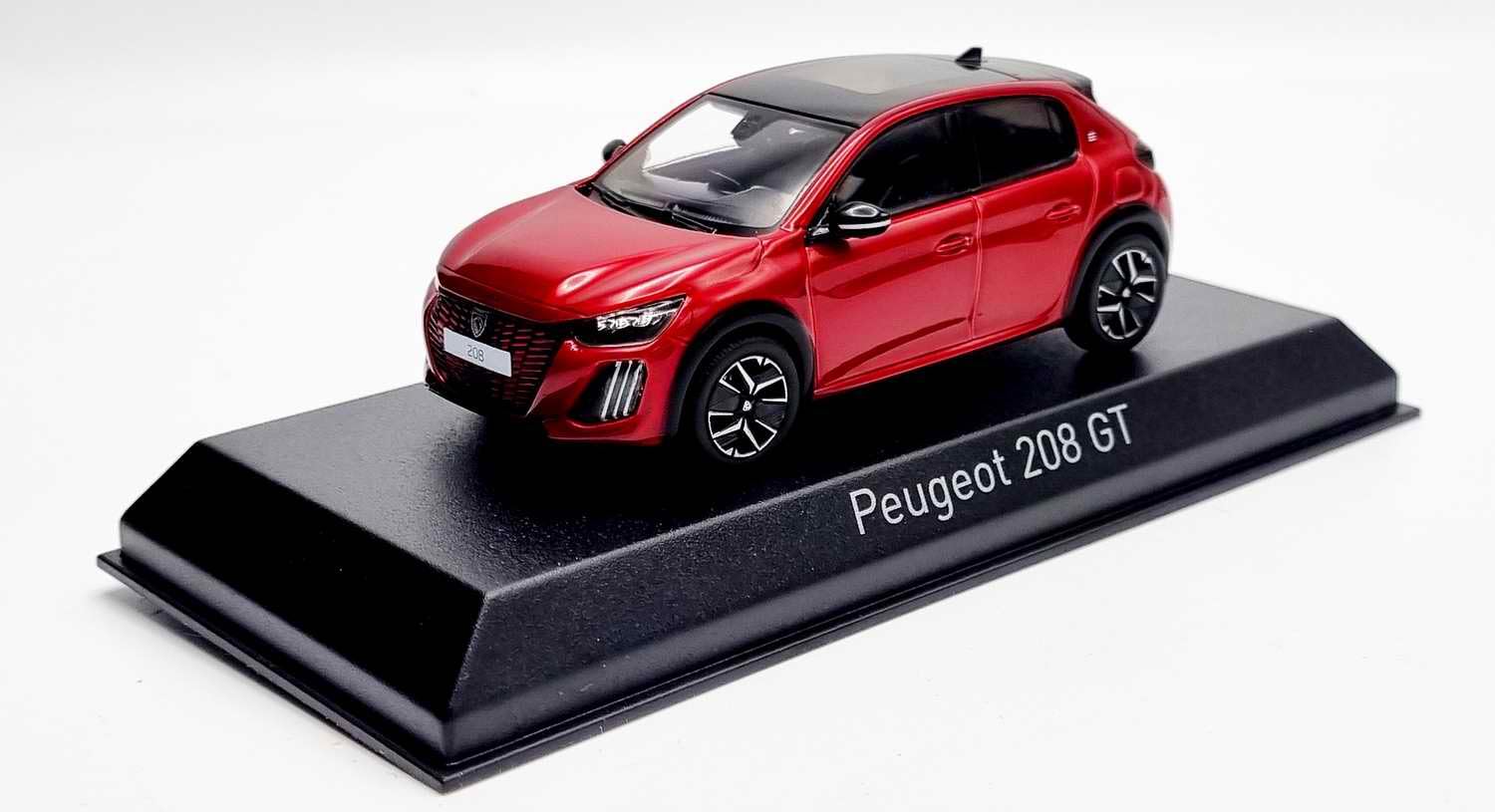 NOREV Voiture Miniature de Collection Compatible avec Peugeot 208 GT Rouge Elixir de 2024 Métal 1/43