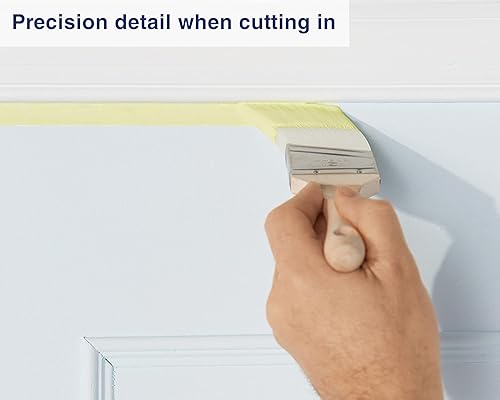 Miniatura 25 de Zibra Pincel redondo para superficies curvas y detalles ornamentados, 1 pulgada, blanco, grado profesional