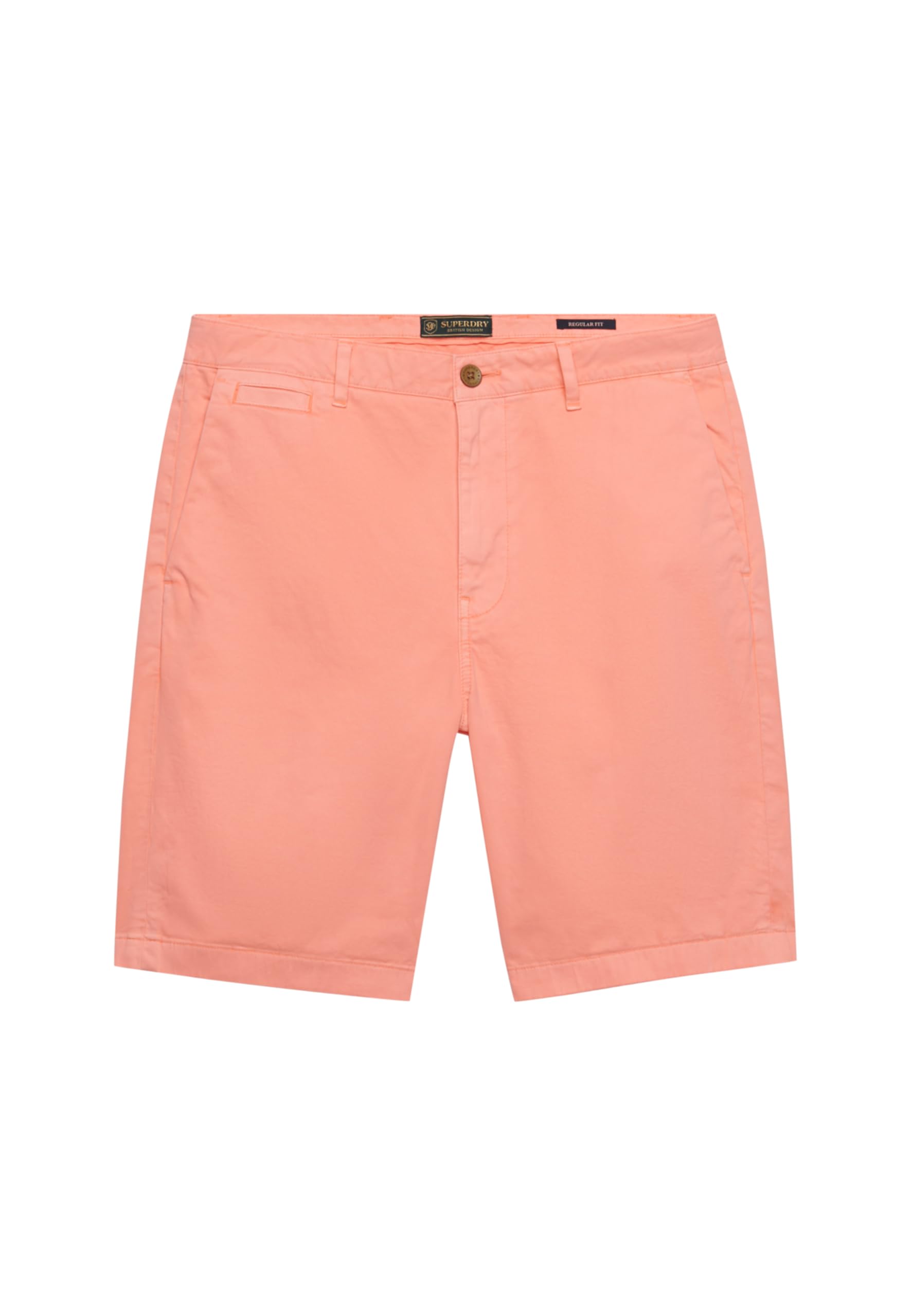 Superdry Premium Regular Chino Short Pants, Torch Flame Orange, 38W