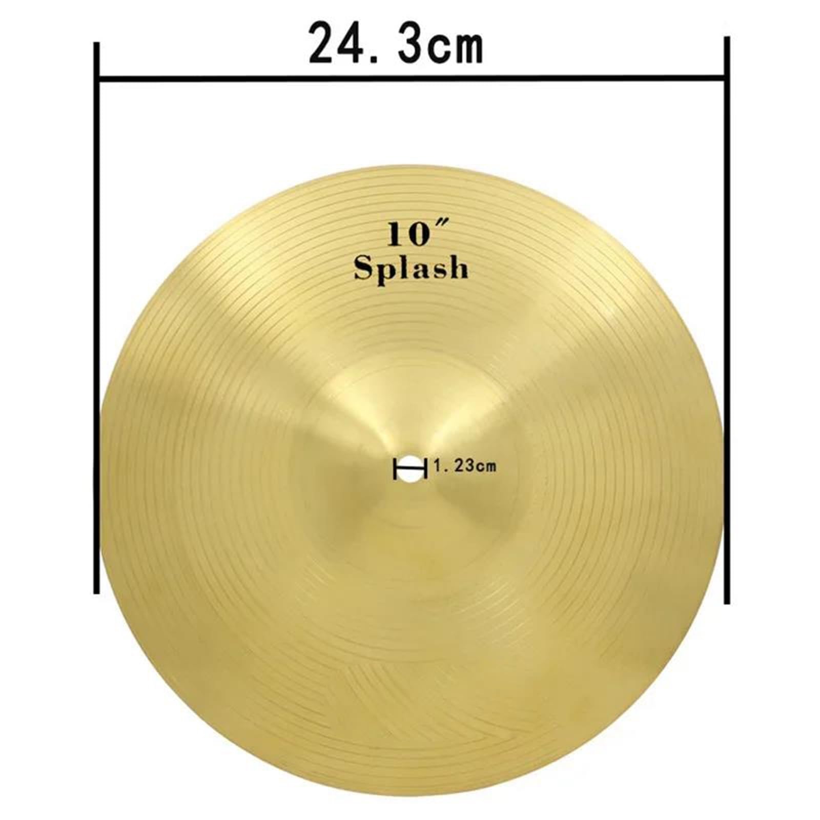 Profesjonalna Talerz Zestaw Perkusyjny Talerze 8 10 12 14 16 18 Cali Mosiądz Splash Crash Hi Hat Akcesoria Do Instrumentów Perkusyjnych(10 inch)