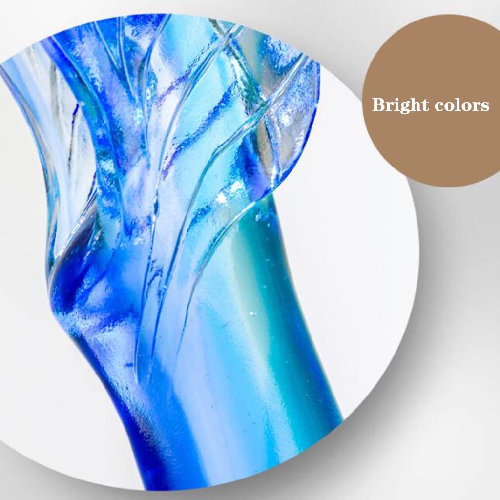 Pokale, Medaillen Auszeichnungen Trophäe Aus Blauem Glas Dekorationsornamente Für Den Heimarbeitsplatz Meisterschaftstrophäe des Talentwettbewerbs Schöne Trophäe Jubiläums-Souvenir-Trophäe Pokale