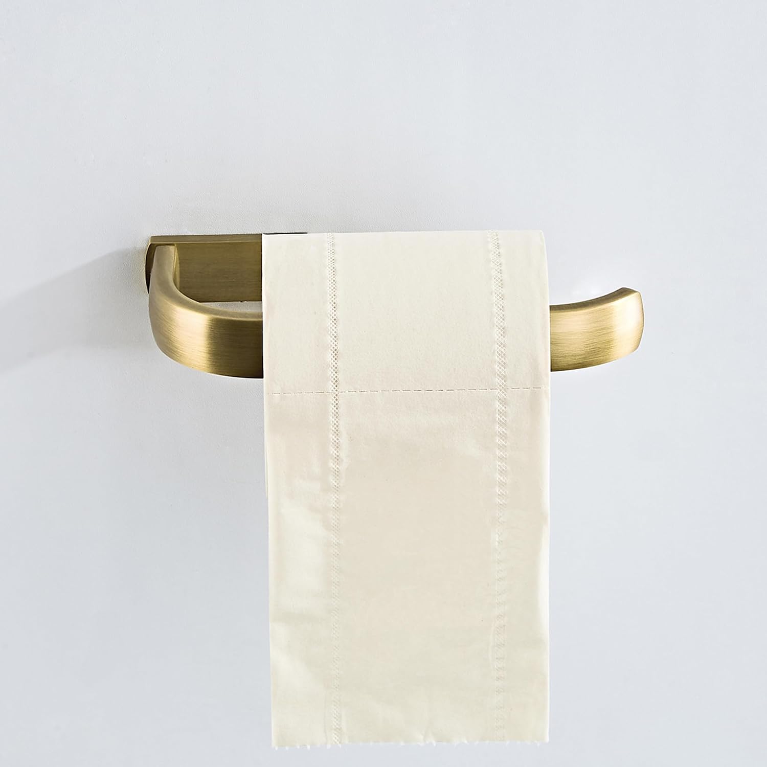 Flybath Toilet Paper Holder Brushed Brass Antique Wall Mount for Bathroom image 4