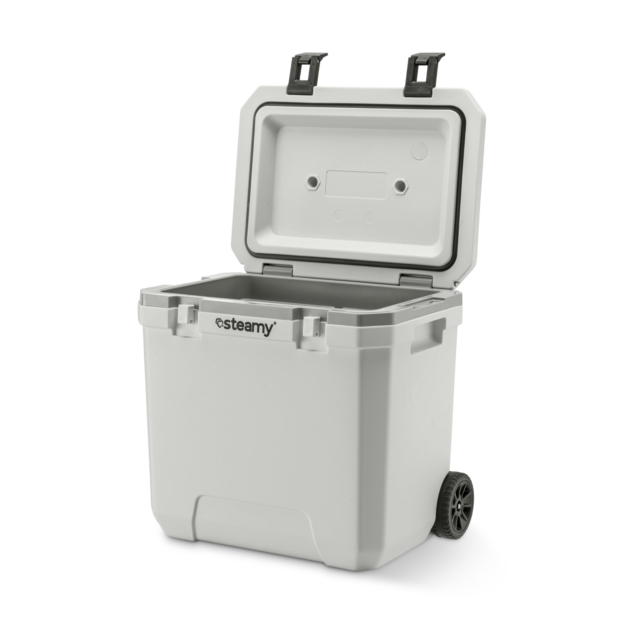 Steamy Marine 36 Nevera Pasiva con Ruedas, 36 litros, Blanco