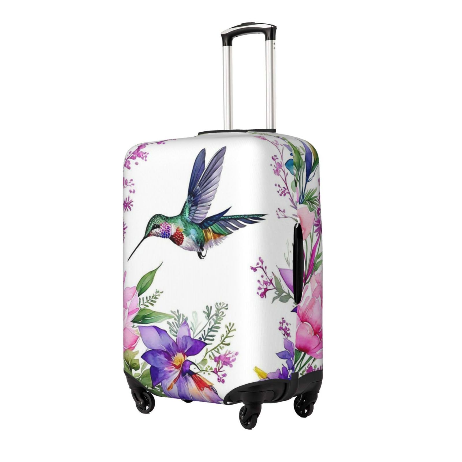 Kofferabdeckungen, Kofferschutzhülle mit Kolibri-Blumenmotiv, 18–32 Zoll(M)