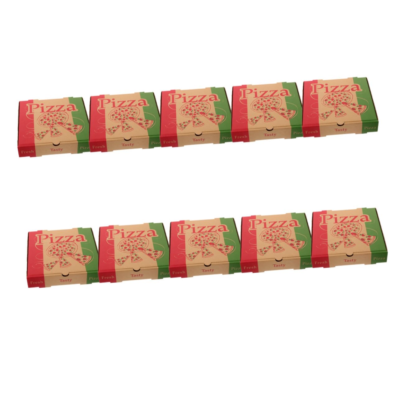 MOLUCKFU 10pcs Box Pizza Box Takeout Paper Pizza Boxes Leak Resistant Design for Restaurants Cafes and Parties Convenient Packaging