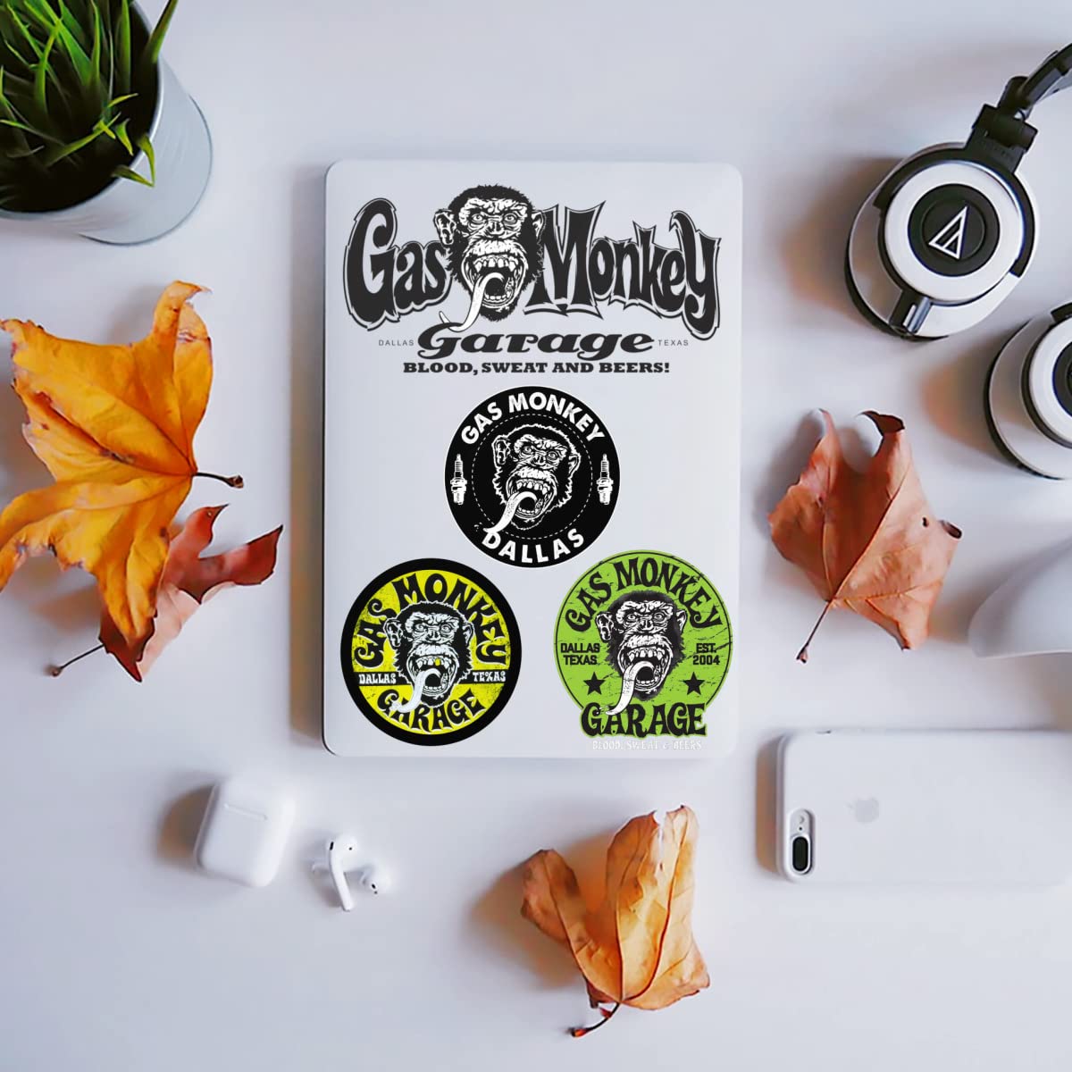 Amazon.co.jp: クリスタルステッカー ガスモンキーガレージ 防水シール