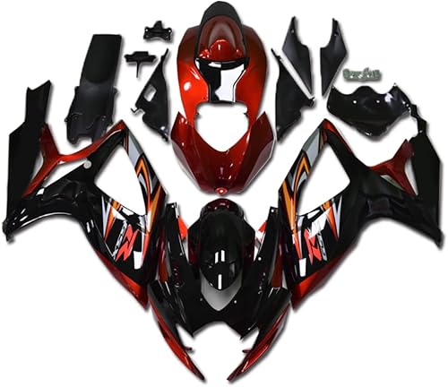 Carenado naranja rojo apto para Suzuki 2006 2007 GSXR 600750 Molde de inyección ABS Carrocería nuevo mercado de accesorios Kit de carrocería disponible en Yaxa Peru