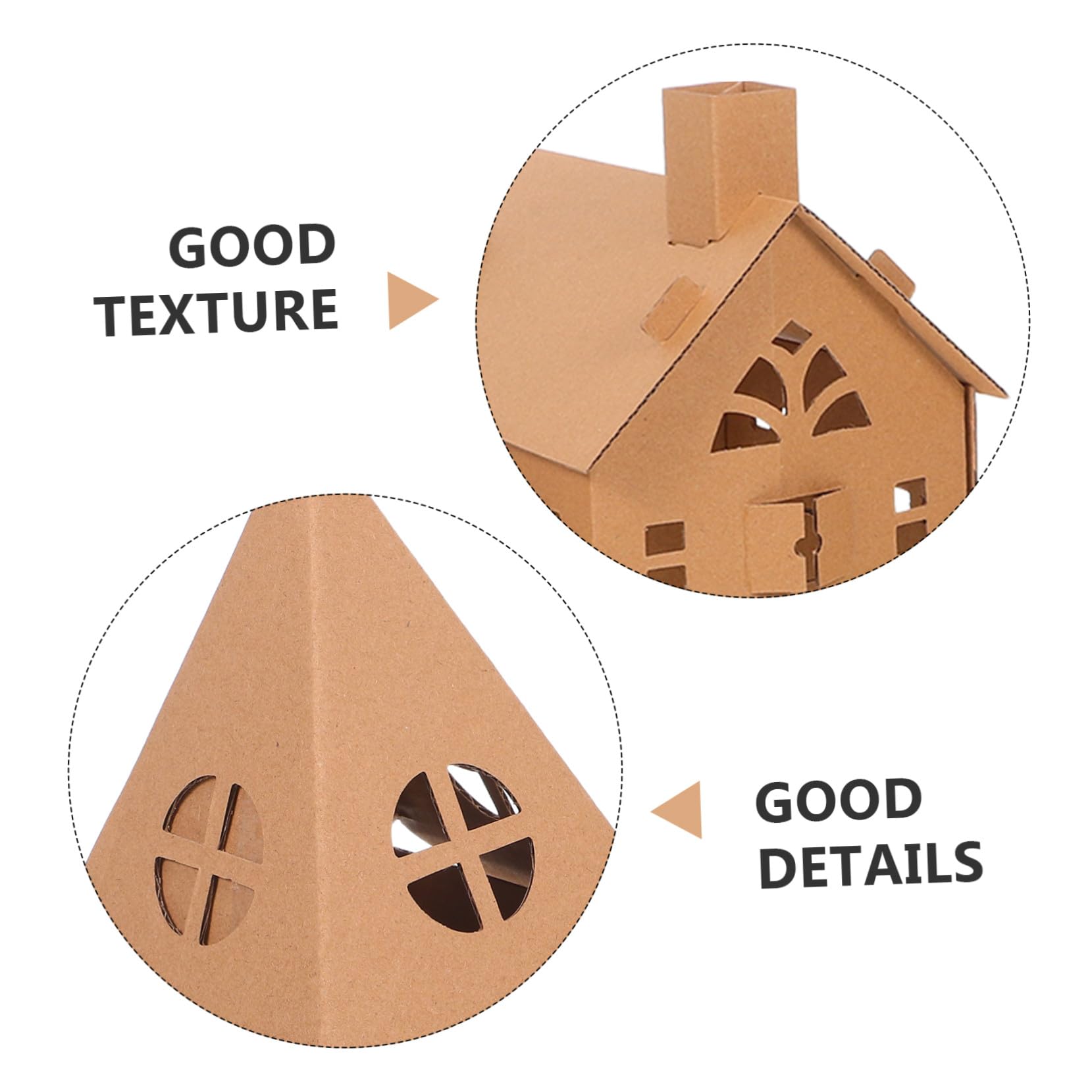 Timbela Maison de jeu en bois pour enfants SANS PLANCHER Timbela Maison de jeu en bois pour enfants SANS PLANCHER