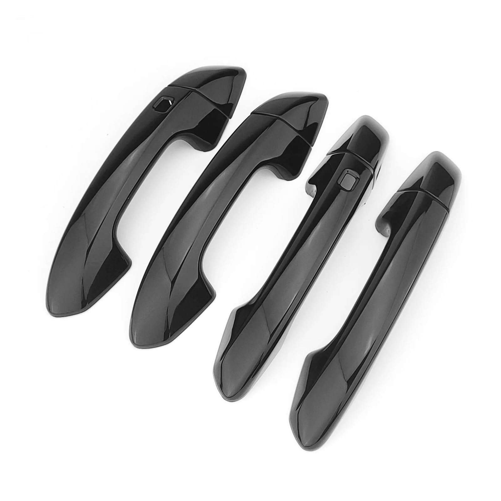 Bright Black Carbon Fiber Style Exterior Door Handle Cover Trim，Compatible For Kia Stinger 2018 2019 2020 2021 2022 2023 Accessories(Bright Black)