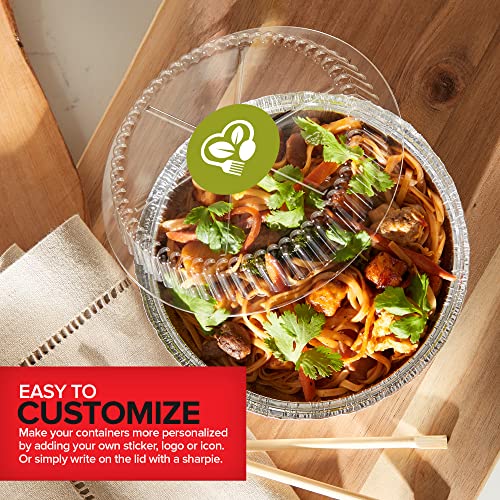 Stock Your Home 2915 9 Inch Round Aluminum Foil Pans With Lids (40 Pack) Pie Tins Disposable 9 Inch With Lid, To-Go Containers For Pies, Cheesecake thumb #5
