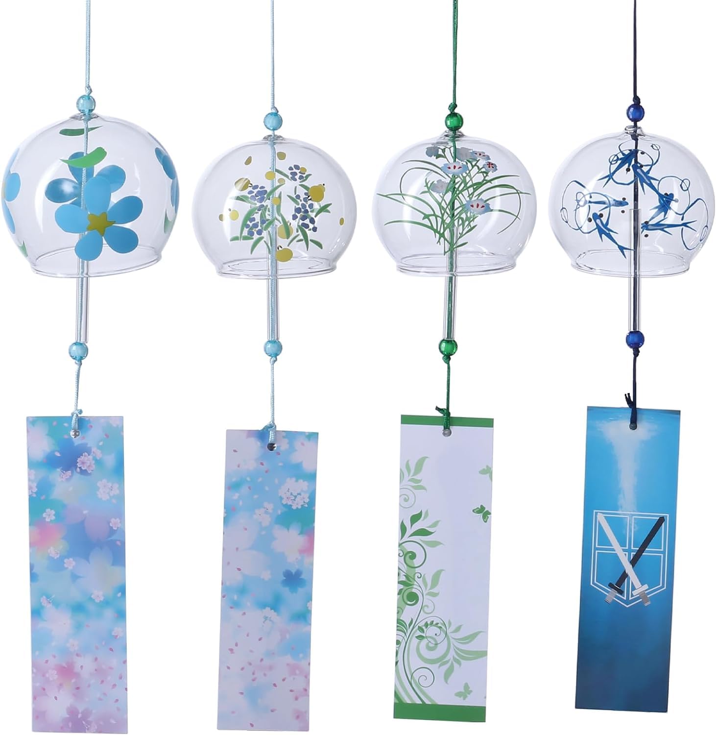 完全手作りのガラス絵です。 7月27日風鈴絵付け体験レポ✏️📝 岐阜県からお越し頂いた 女性