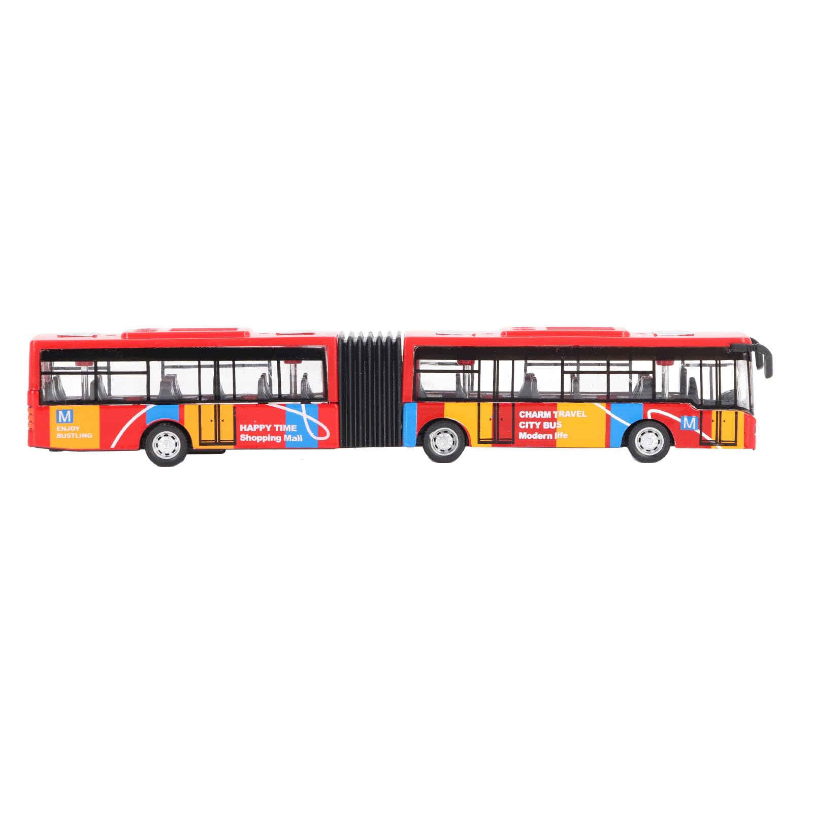YskerrigToy Bus Jouet Inertie – Modèle Pull-Back Métal Et Plastique – Mini Véhicule Éducatif Pour Enfant – Cadeau Anniversaire
