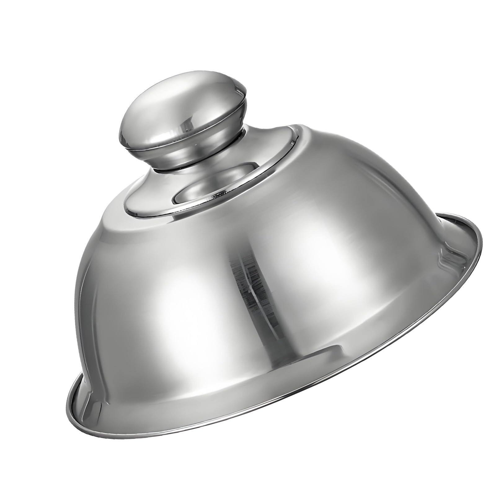 Round Griddle Grills Cover Lid Stainless Steel Basting Cover Cloche Cheese Melting Dome for Restaurants and Home Cooking Cheese Melting Dome