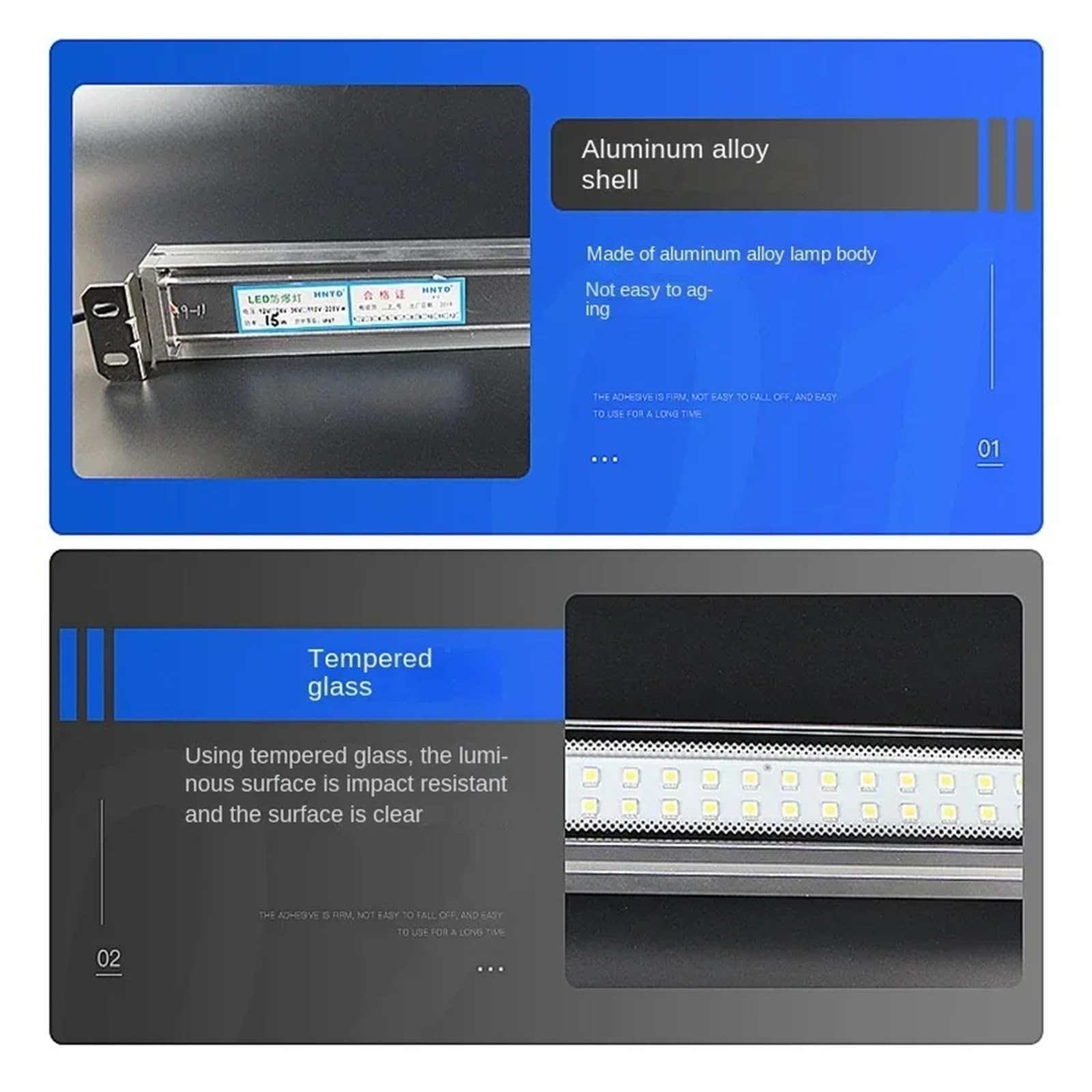 Lampa Warsztatowa Led Ze Stopu Aluminium 110 V-220 V Stop Aluminium Do Tokarek 530mm