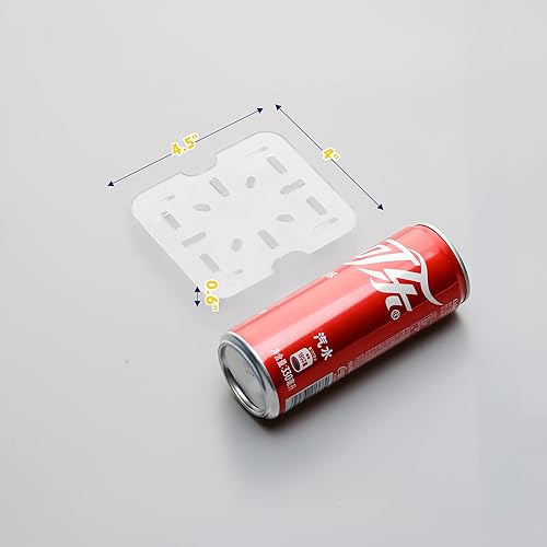 Miniatura 2 de BIEAMA Paquete de 6 bandejas de plástico con tapas, tamaño 16 de 6 pulgadas de profundidad, translúcido, comercial