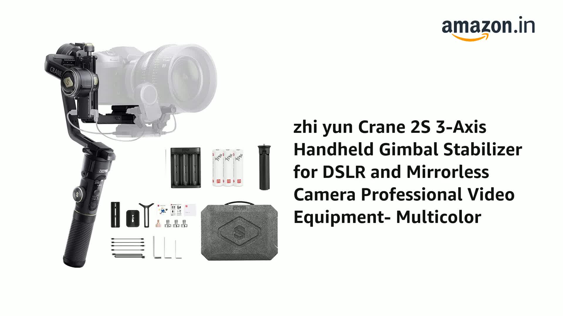 ZHIYUN Zhi Yun Crane 2S 3-Axis Handheld Gimbal Stabilizer for DSLR