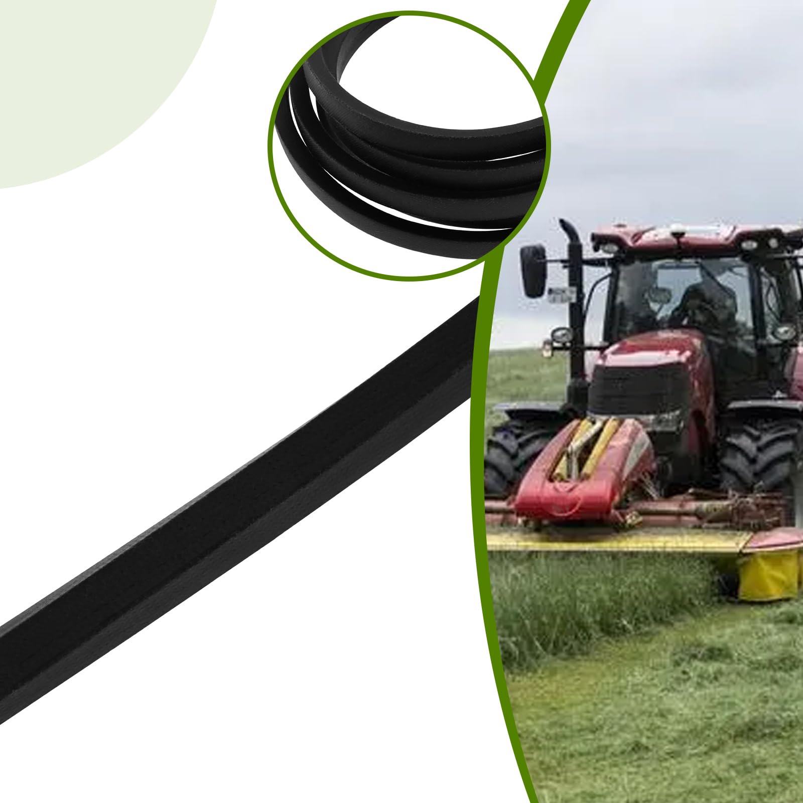 EMSea 1PC Cinghie Per Tosaerba Compatibile Con McCulloch 5324397-26 5835449-01 CTH163 Compatibile Con Husqvarna 532439726 532130801 Cinghia Di Trasmissione Per Tosaerba