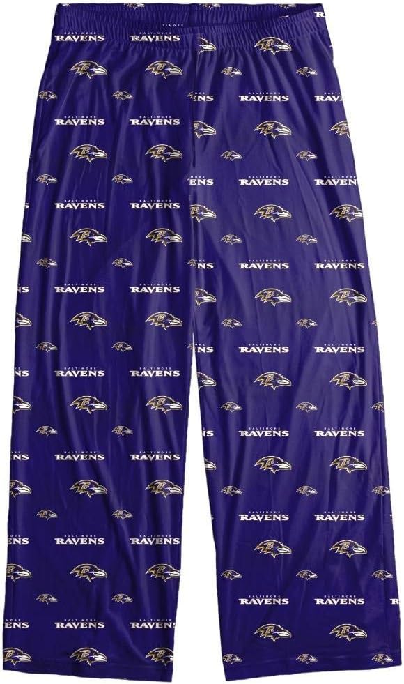 FOCO Baltimore Ravens Men's Scatter Pattern Pajama Lounge Multi Color Pants
