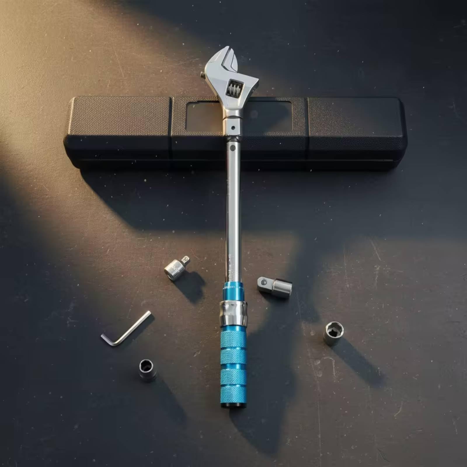 Llave Dinamométrica Preajustada Ajustable Llave Dinamométrica con Estuche Alta Precisión Torquímetro para Mecánicos, Ciclistas, Taller, Garaje